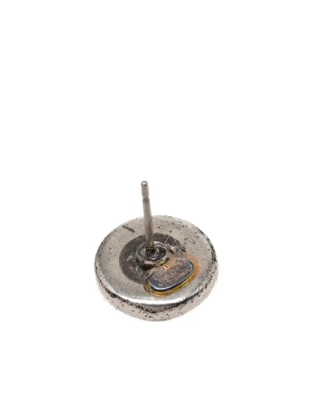 Chanel Cc Logo Round Earrings Silver- #287750C58B